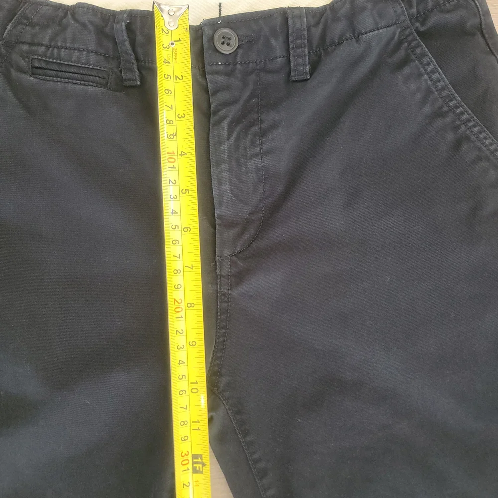 GAP Kids Boy Size 18 True Black Uniform Straight-Fit Stretch Adjustable Khakis